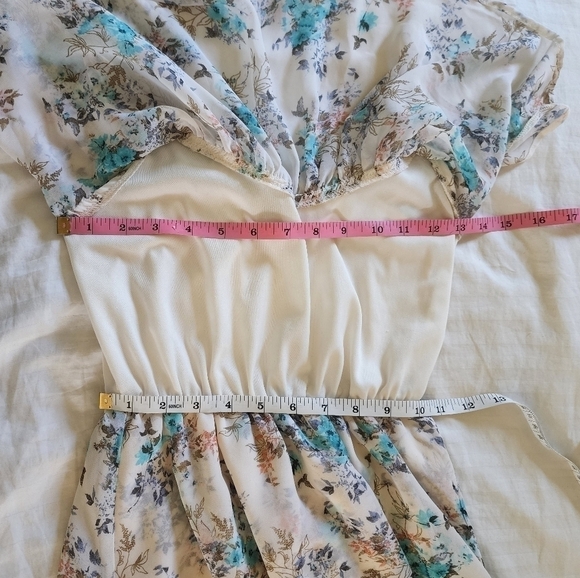 Disney Cinderella high-low maxi style floral print dress size small - Picture 6 of 8